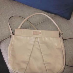 Marc by Marc Jacobs Cream Leather Cross Body Bag